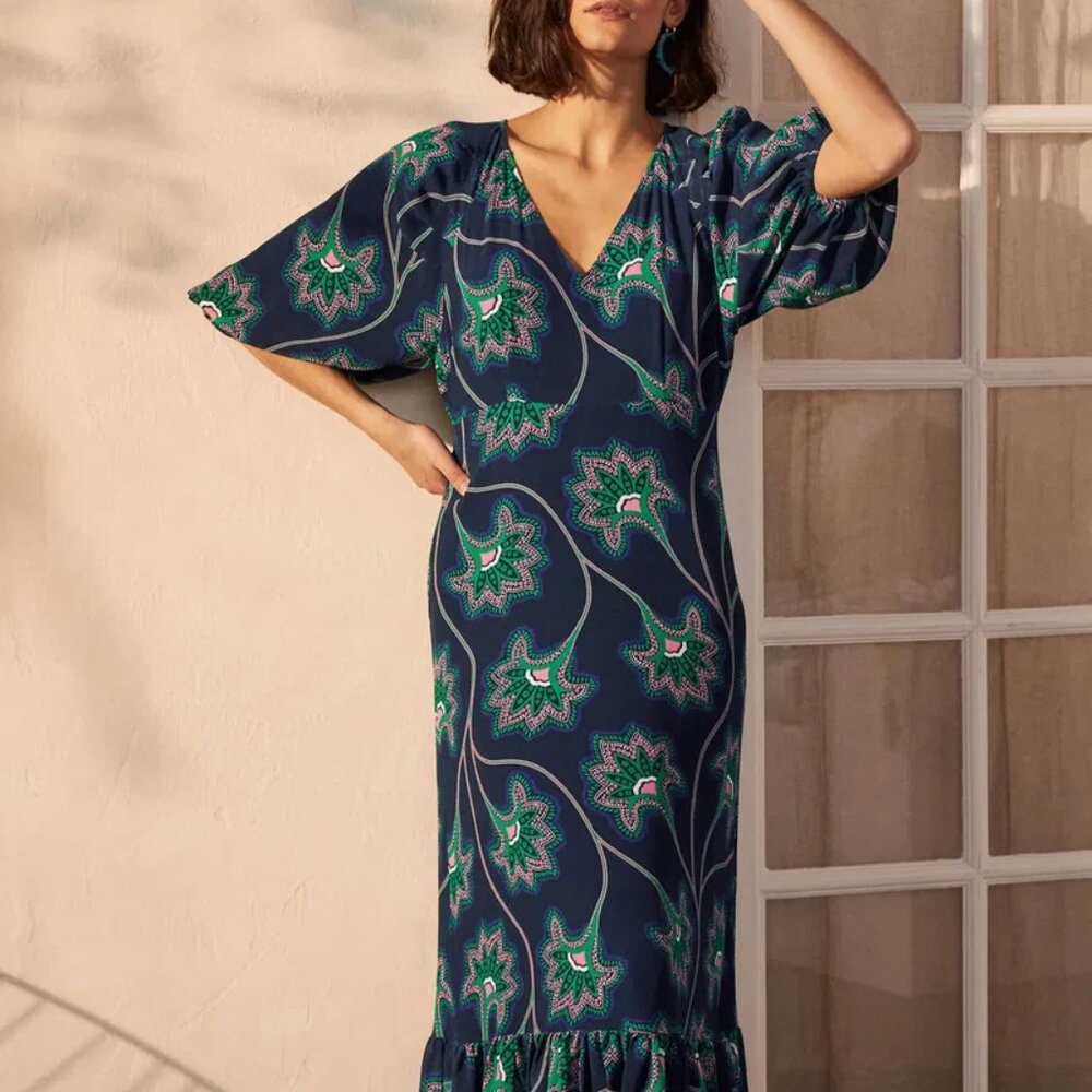 Boden Claire Tiered Maxi Dress